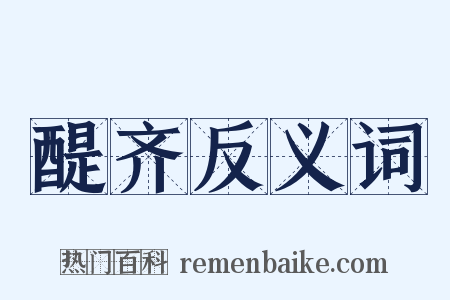 醍齐反义词是什么意思的图片